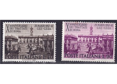 ITALIA 1967 Trattati di Roma 2v MNH**
