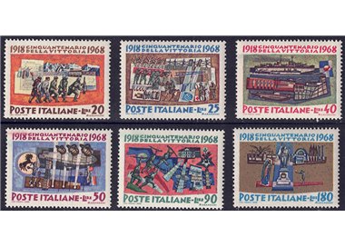 ITALY 1968 Anniversary of Victory 6v MNH**