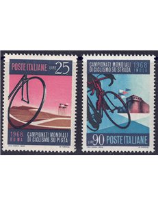 ITALY 1968 World Cycling Championships 2v MNH**