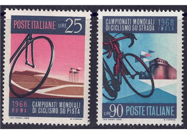 ITALY 1968 World Cycling Championships 2v MNH**