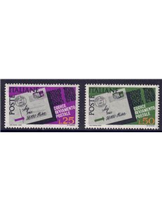 ITALIA 1968 Codice di avviamento postale 2v MNH**
