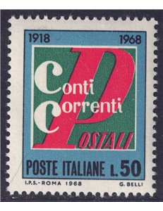 ITALIA 1968 Conti correnti postali MNH**
