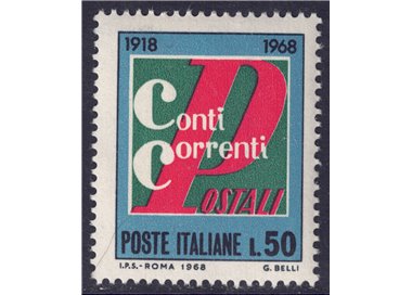 ITALY 1968 Postal Current Accounts MNH**