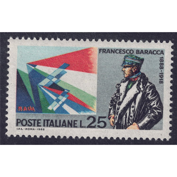 ITALY 1968 Francesco Baracca MNH**