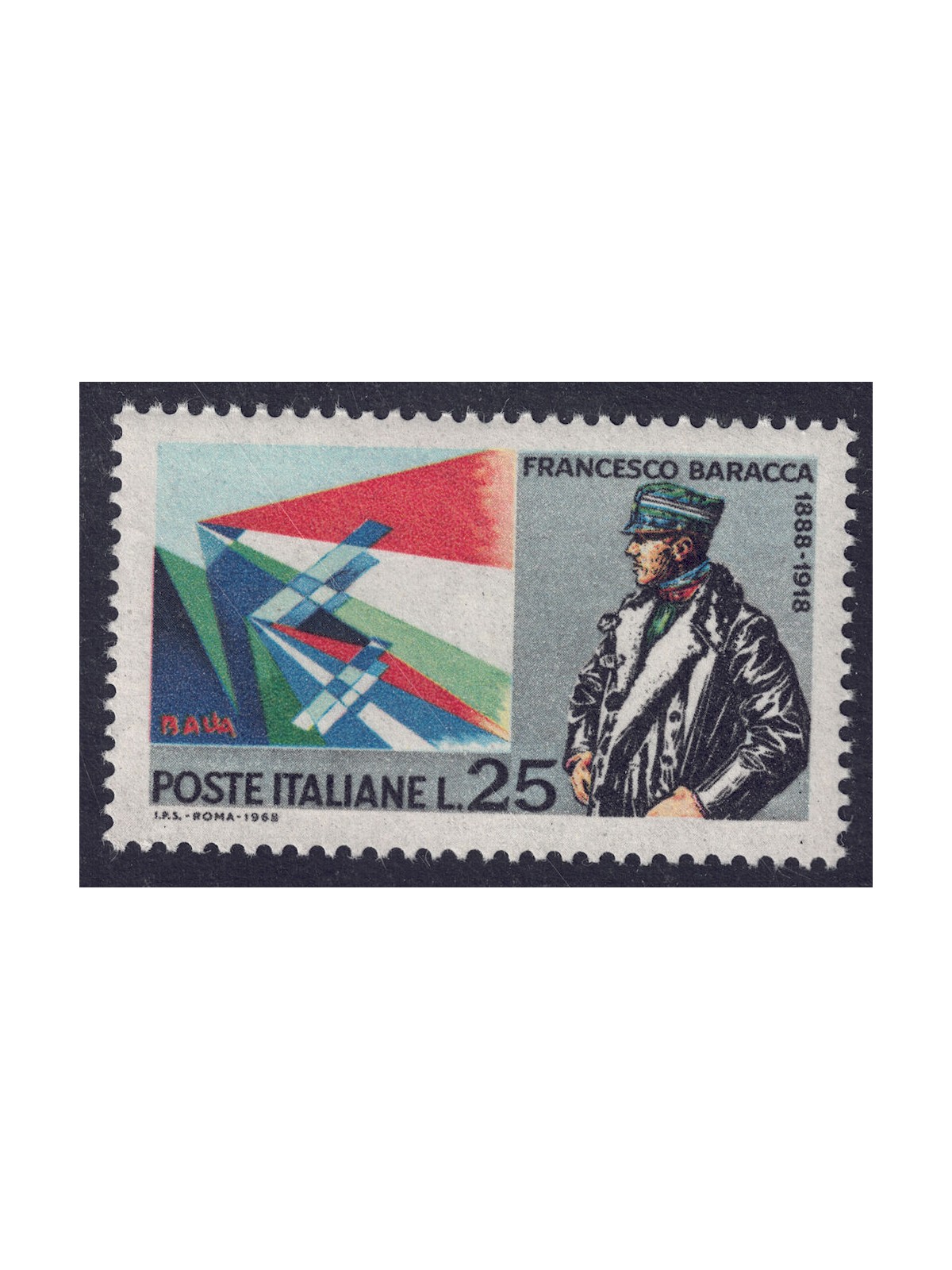 ITALIA 1968 Francesco Baracca MNH**