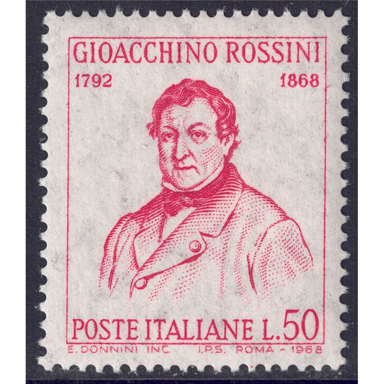 ITALIA 1968 Gioacchino Rossini MNH**