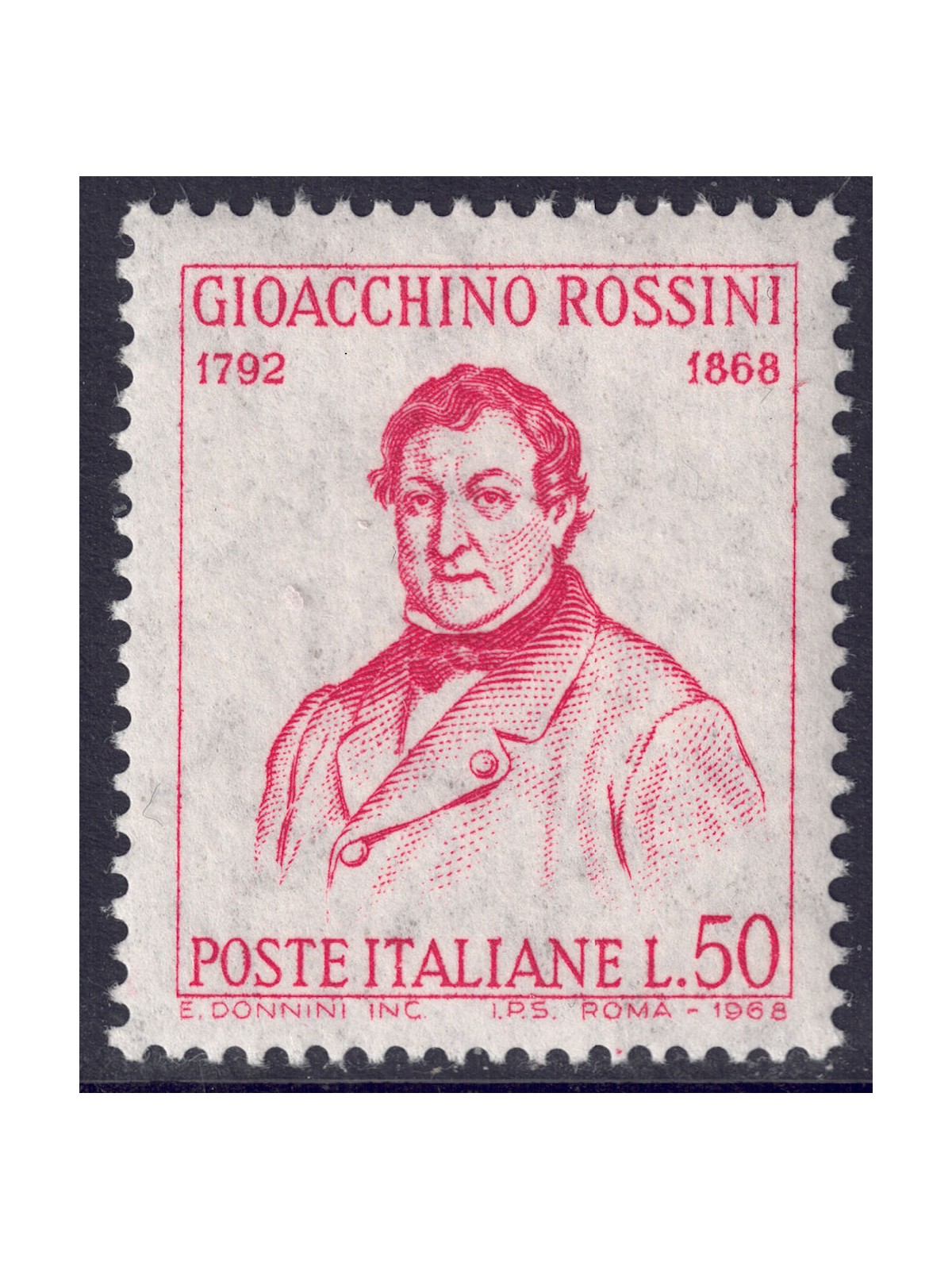 ITALIA 1968 Gioacchino Rossini MNH**