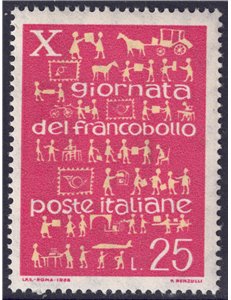 ITALY 1968 Stamp Day MNH**