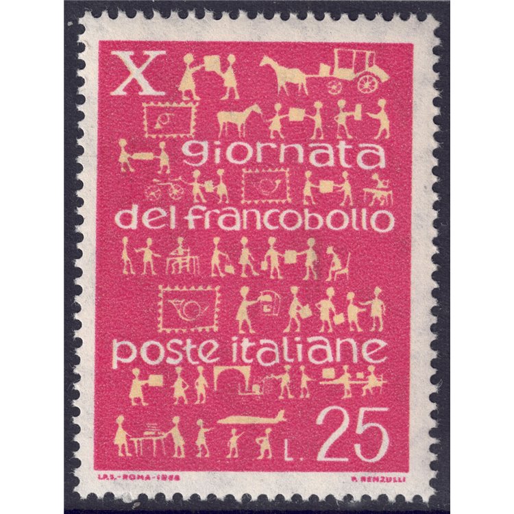 ITALIA 1968 Giornata del francobollo MNH**