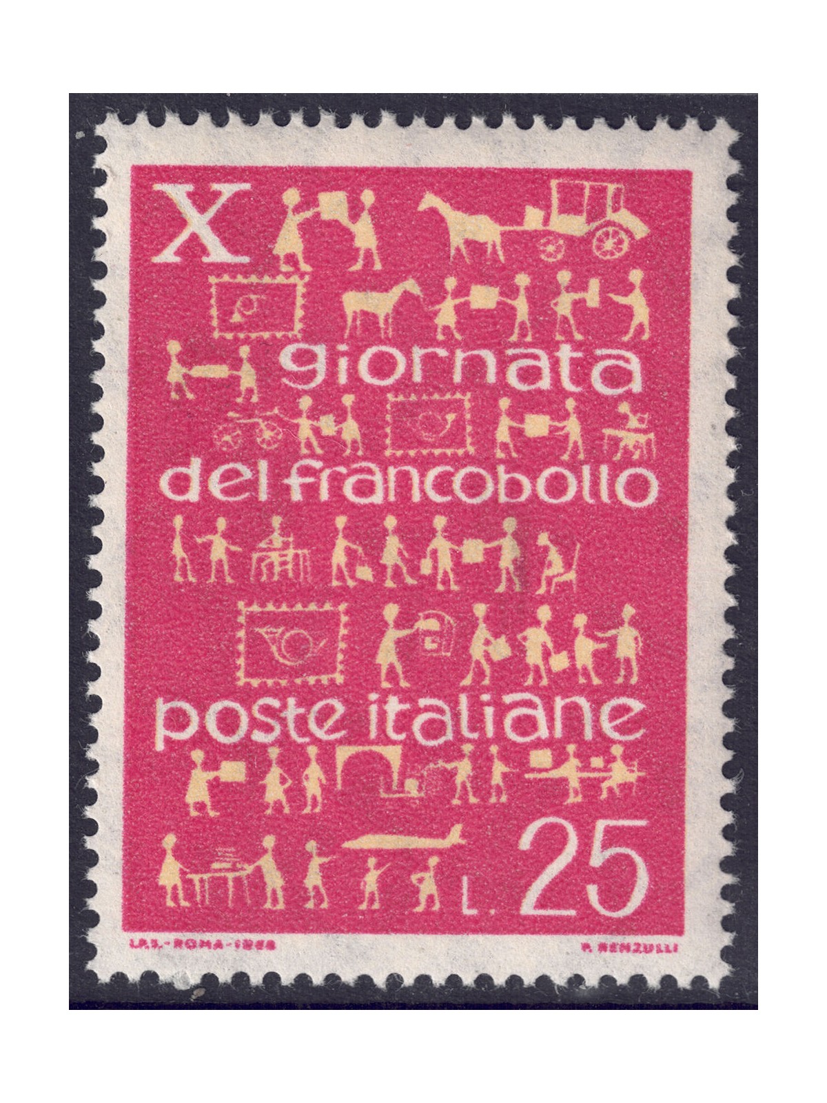 ITALY 1968 Stamp Day MNH**