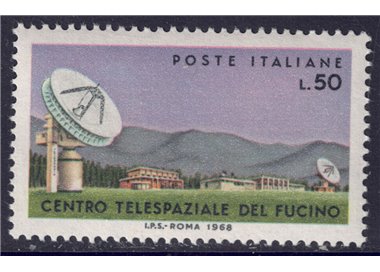ITALIA 1968 Telecomunicazioni spaziali MNH**