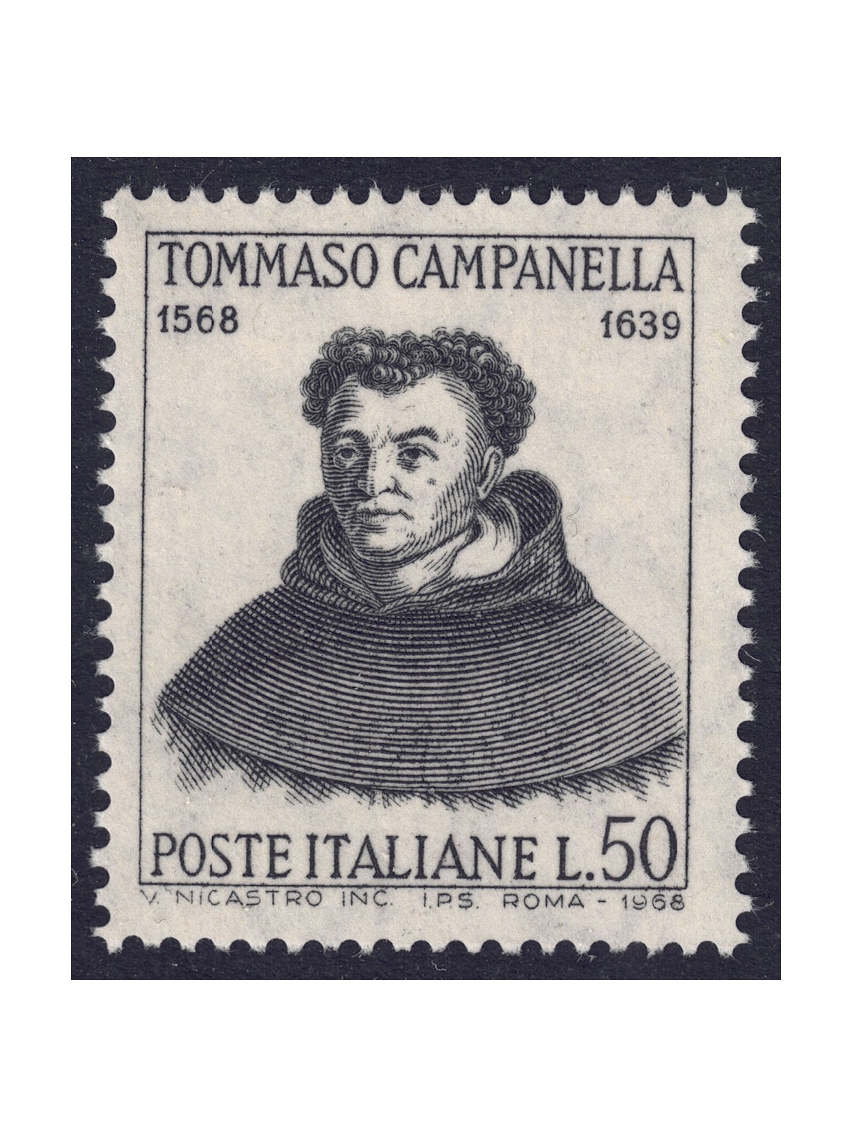 ITALIA 1968 Tommaso Campanella MNH**