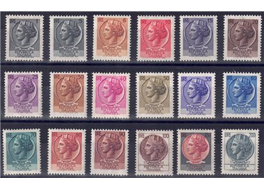 ITALIA 1968-69 Siracusana 18v MNH**
