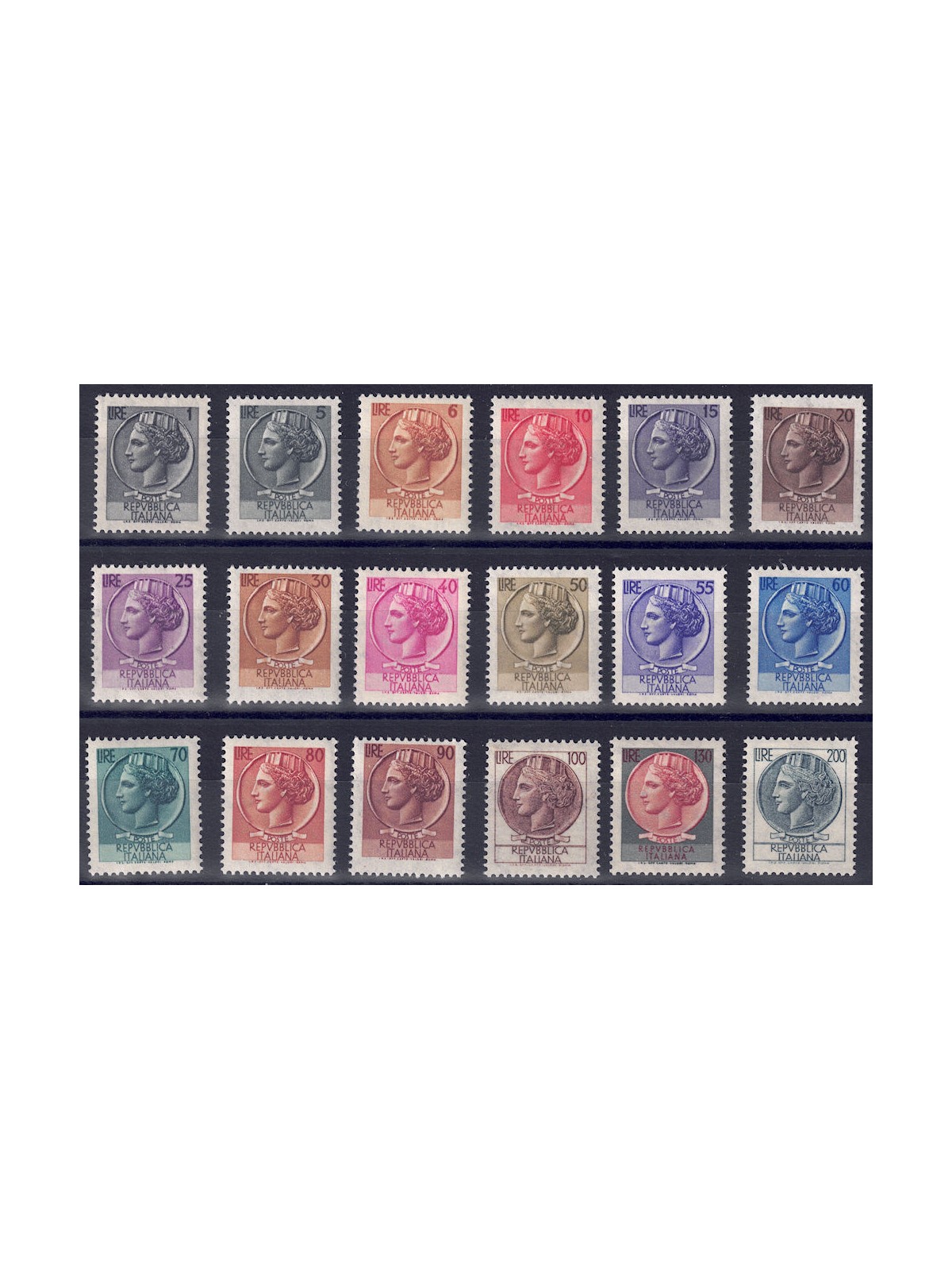 ITALIA 1968-69 Siracusana 18v MNH**