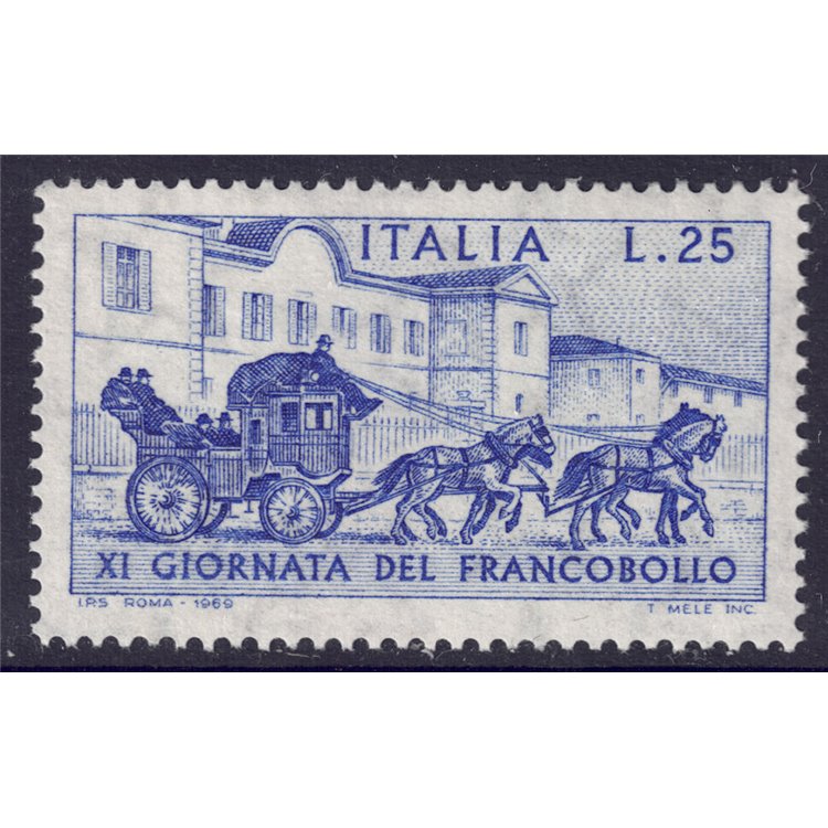 ITALY 1969 Stamp Day MNH**