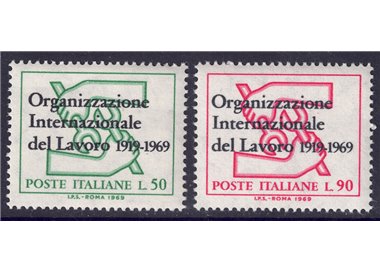 ITALY 1969 International Labour Organization 2v MNH**