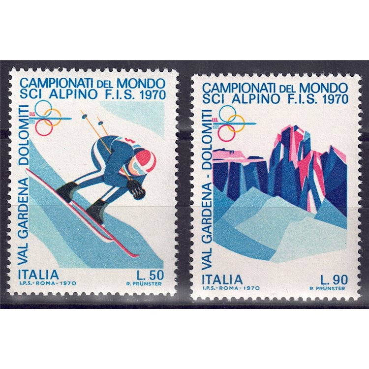 ITALY 1970 Alpine Ski World Championships 2v MNH**