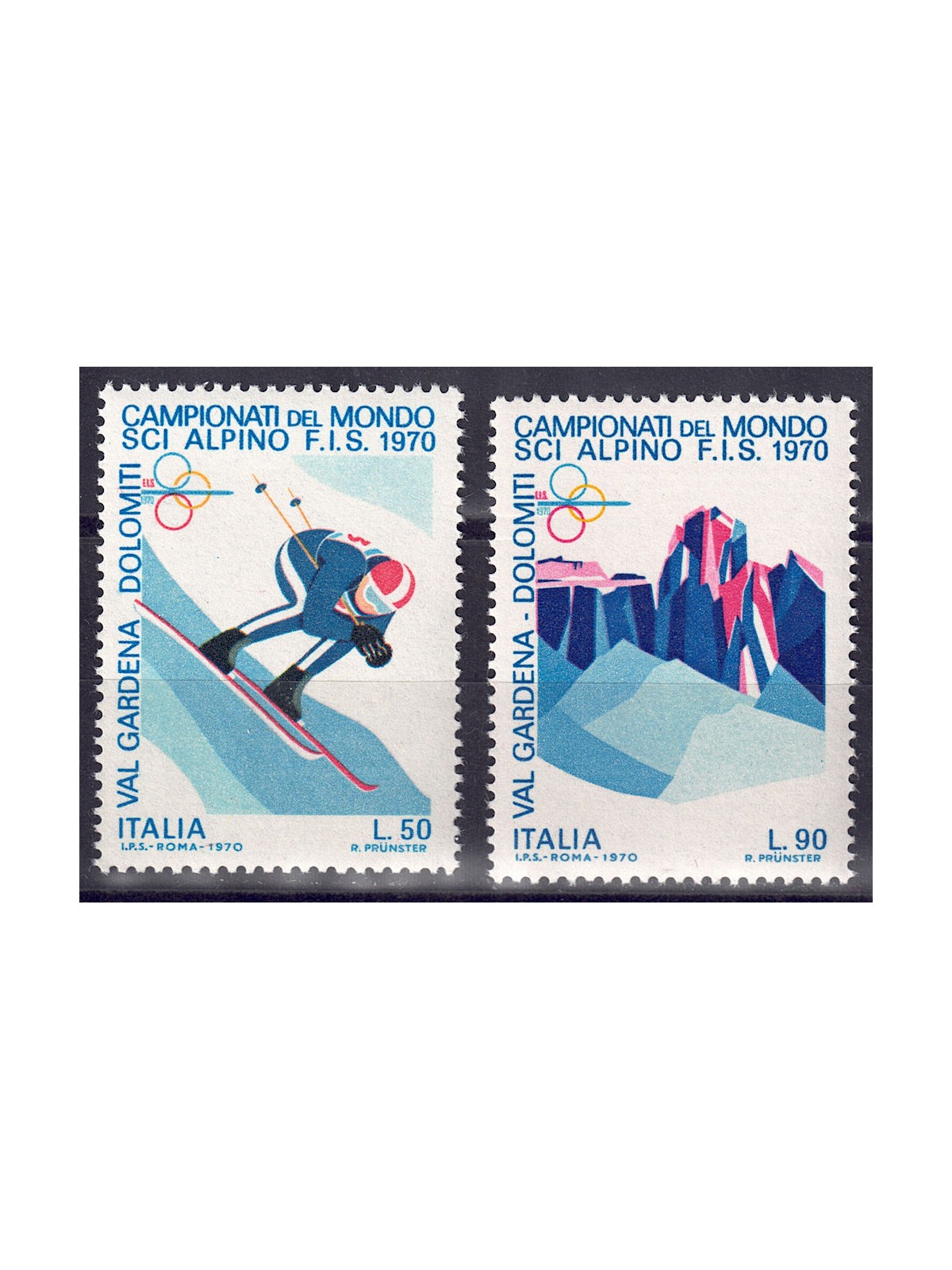 ITALY 1970 Alpine Ski World Championships 2v MNH**
