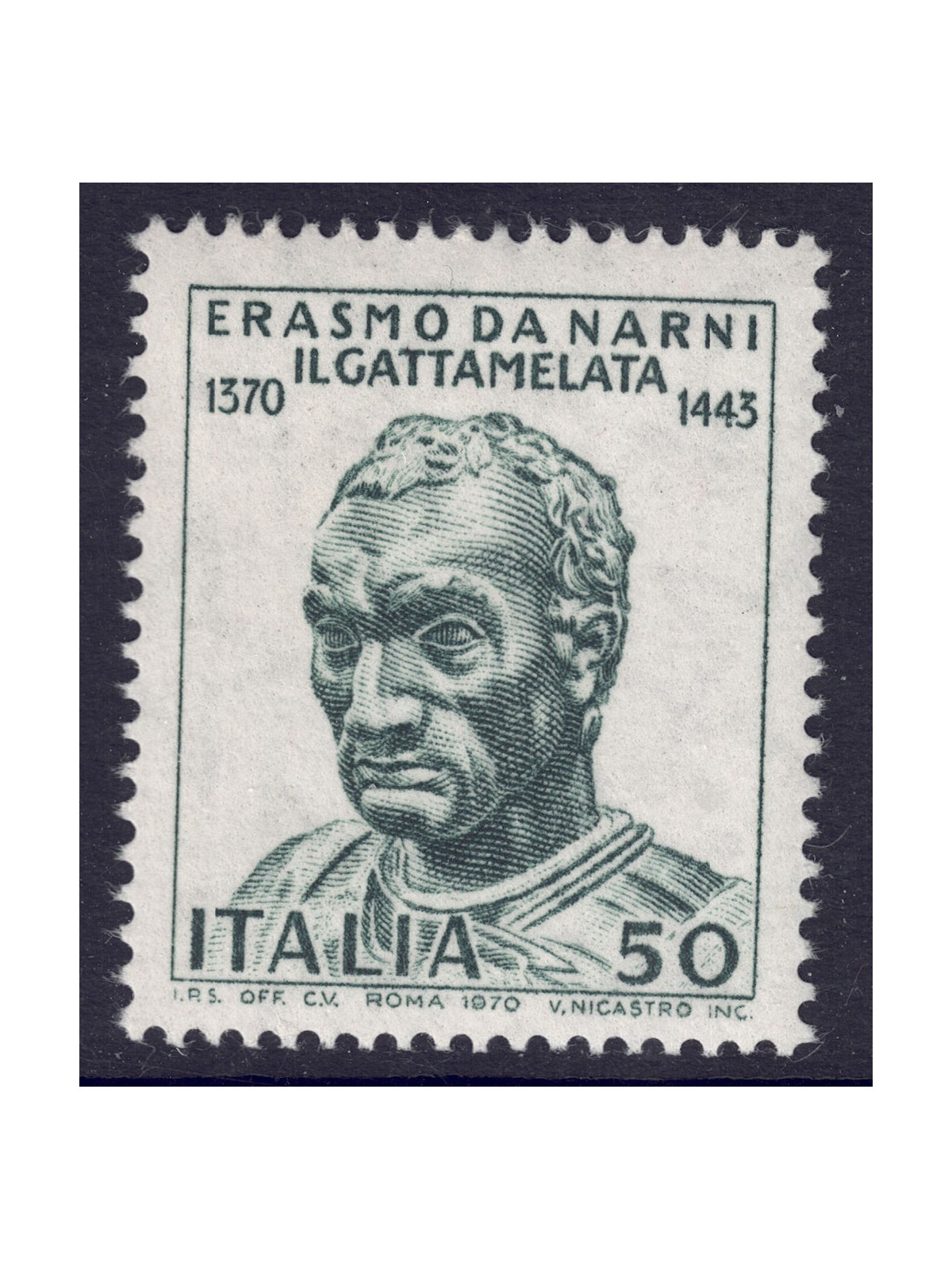 ITALIA 1970 Erasmo da Narni detto il Gattamelata MNH**