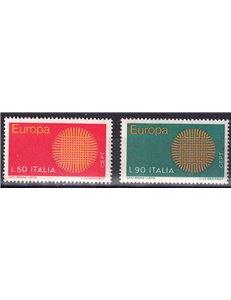 ITALIA 1970 Europa 2v MNH**