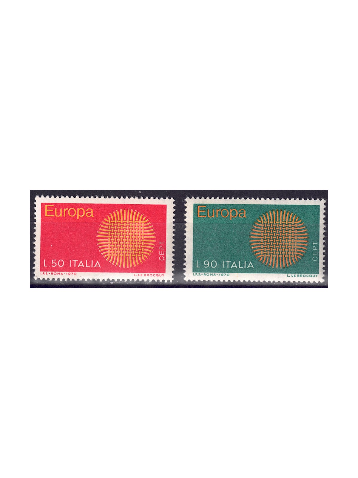 ITALY 1970 Europe 2v MNH**