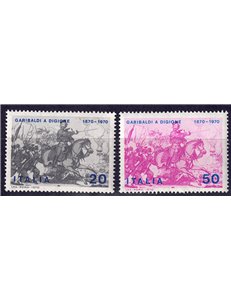 ITALY 1970 Franco-Prussian War, Garibaldi 2v MNH**