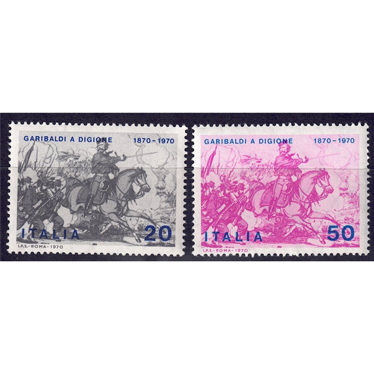 ITALIA 1970 Guerra franco-prussiana, Garibaldi 2v MNH**
