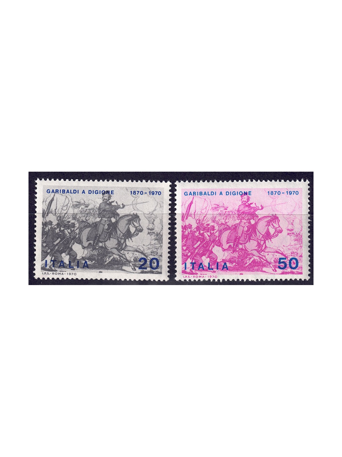 ITALY 1970 Franco-Prussian War, Garibaldi 2v MNH**