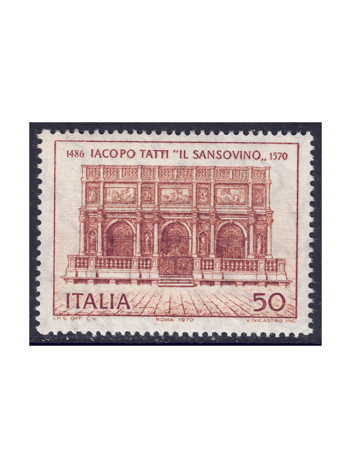 ITALY 1970 Jacopo Tatti known as Sansovino MNH**