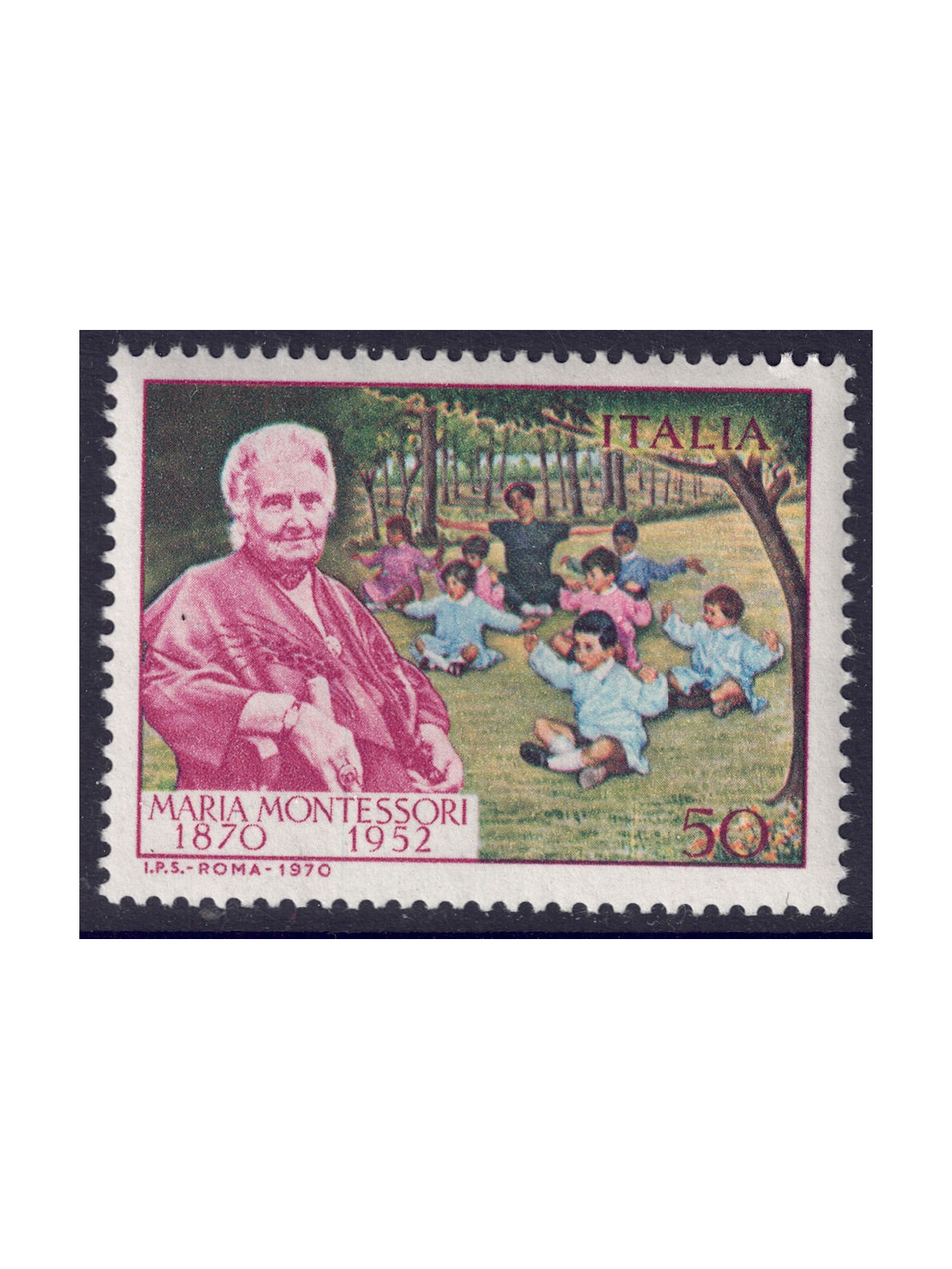 ITALIA 1970 Maria Montessori MNH**