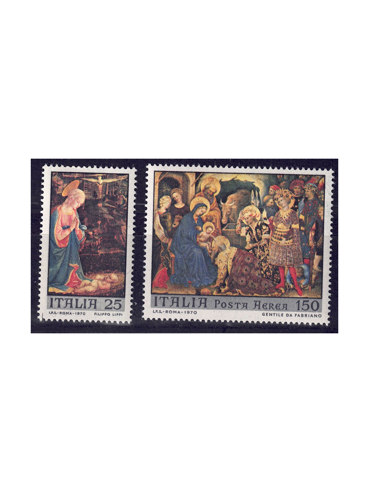 ITALIA 1970 Natale 2v MNH**