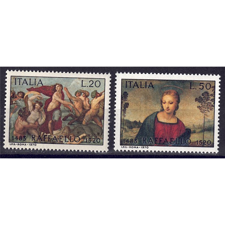 ITALY 1970 Raffaello Sanzio 2v MNH**