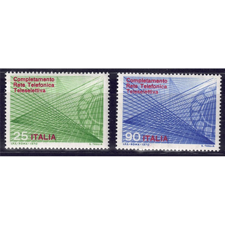 ITALY 1970 Teleselective telephone network 2v MNH**