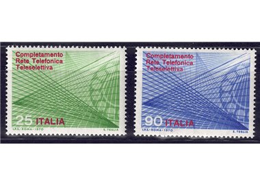 ITALIA 1970 Rete telefonica teleselettiva 2v MNH**