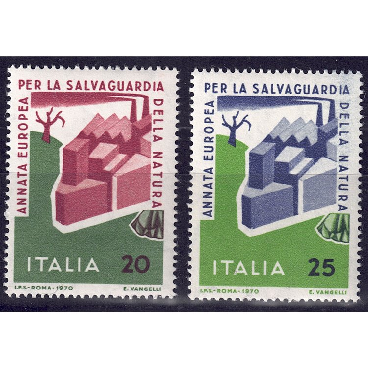 ITALY 1970 Nature Conservation 2v MNH**