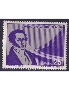 ITALY 1970 Saverio Mercadante MNH**
