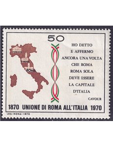 ITALY 1970 Union of Rome with Italy MNH**
