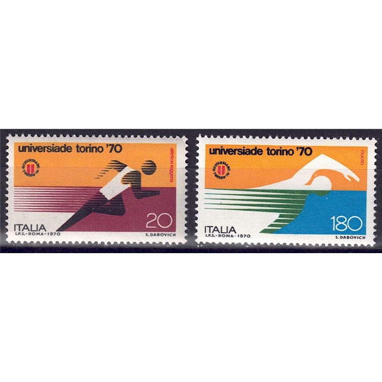 ITALY 1970 Turin Universiade 2v MNH**