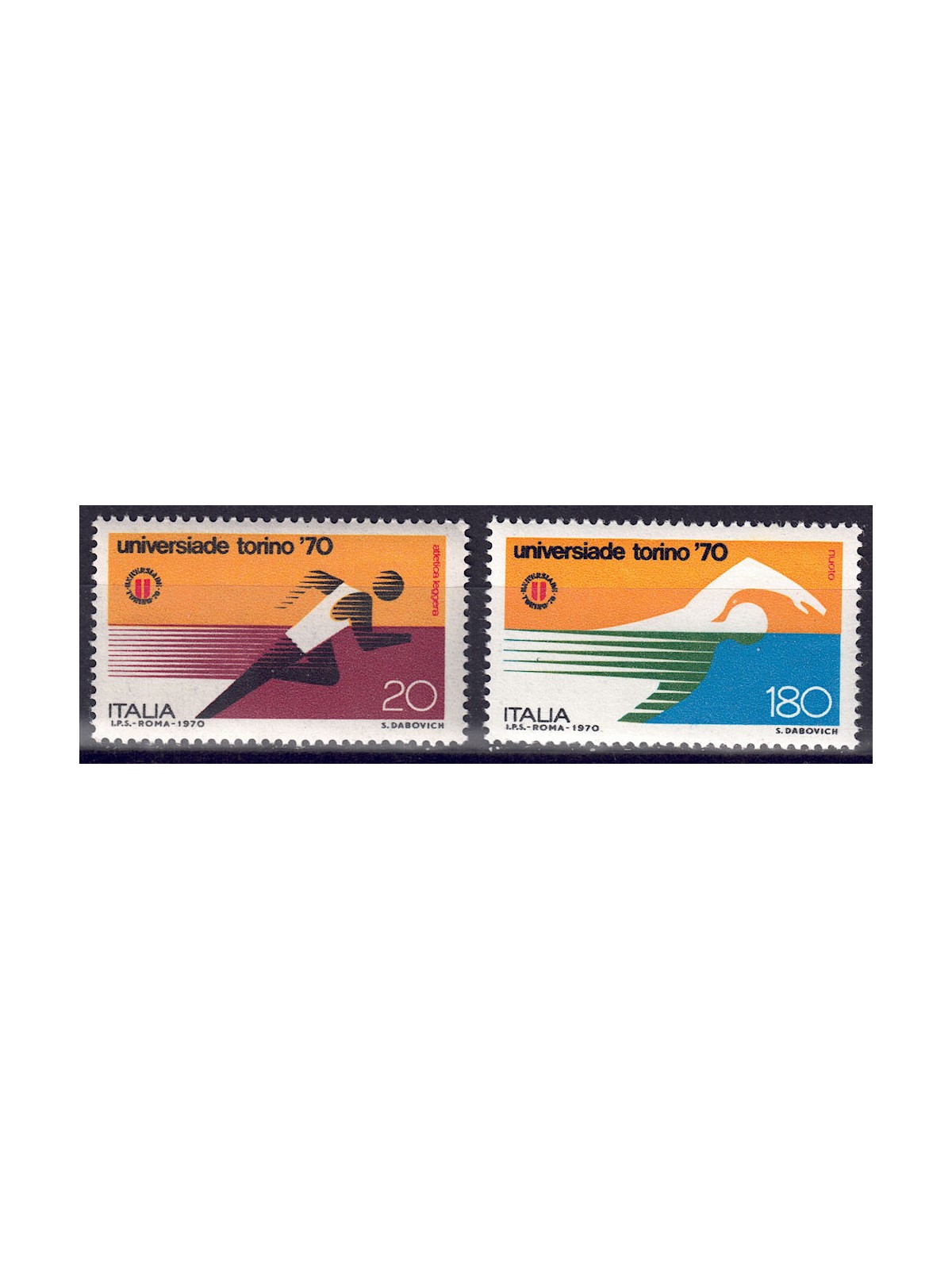 ITALIA 1970 Universiadi di Torino 2v MNH**