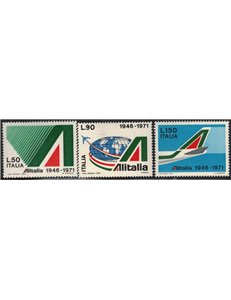 ITALIA 1971 Alitalia 3v MNH**
