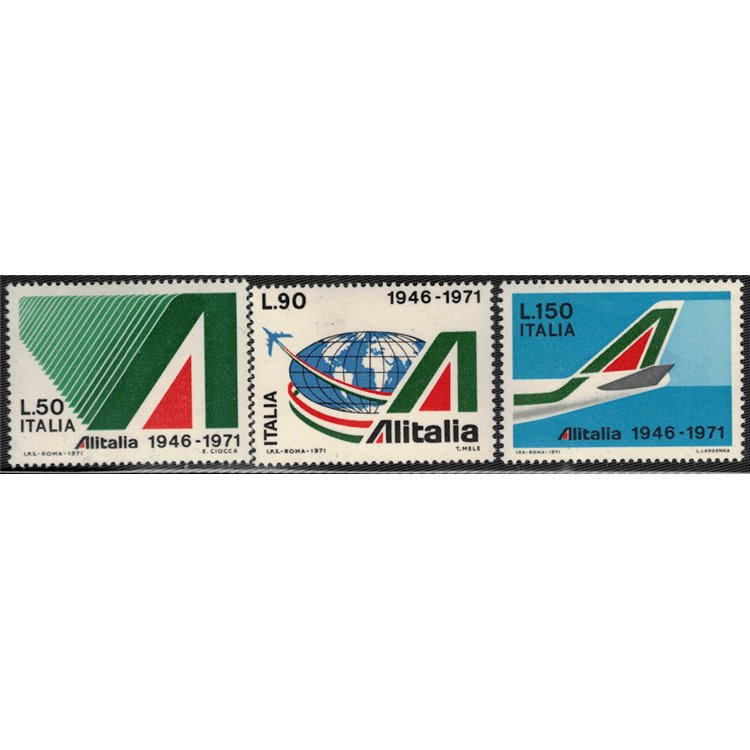 ITALY 1971 Alitalia 3v MNH**