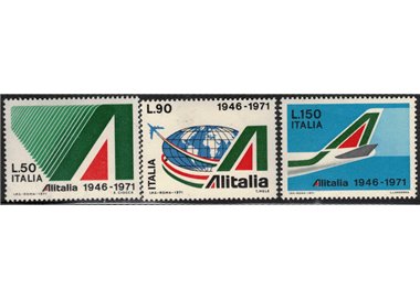 ITALIA 1971 Alitalia 3v MNH**