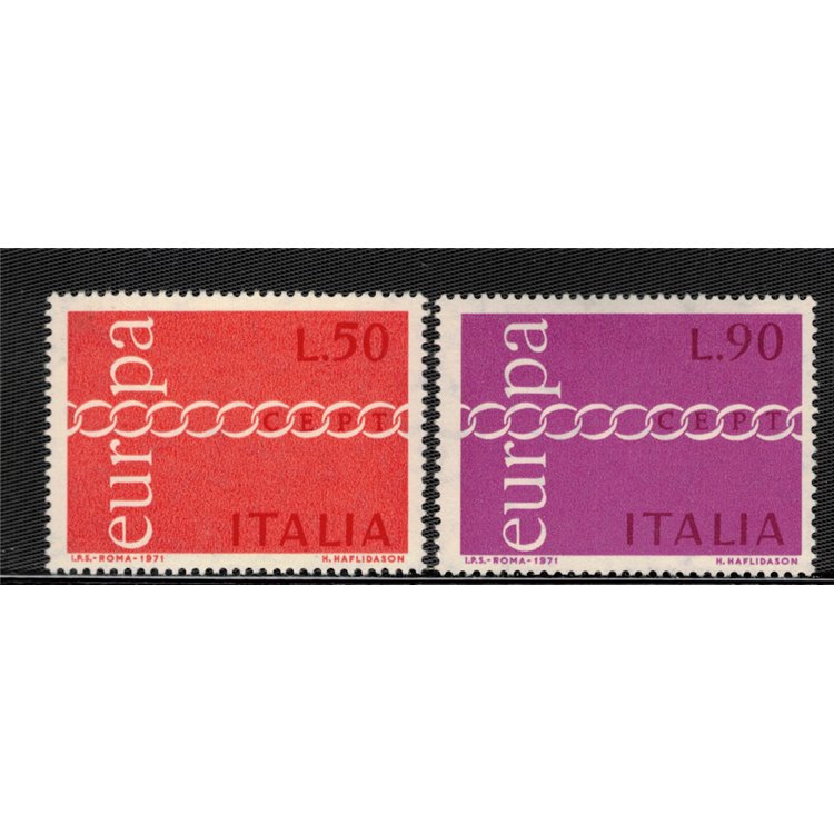 ITALIA 1971 Europa 2v MNH**