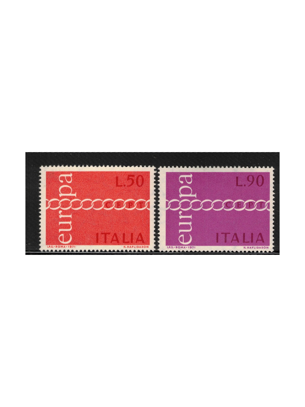 ITALY 1971 Europe 2v MNH**