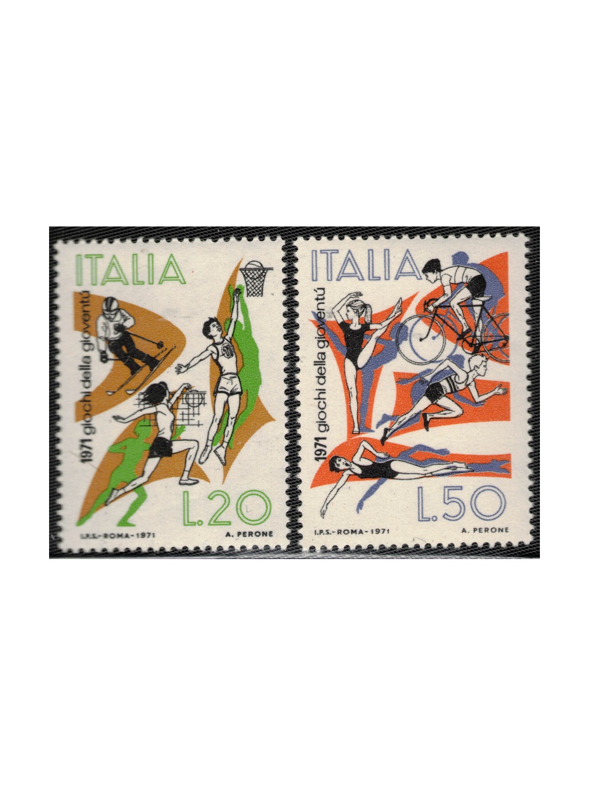ITALY 1971 Youth Games 2v MNH**