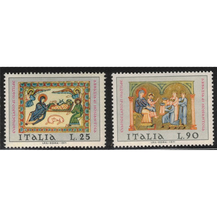 ITALIA 1971 Natale 2v MNH**