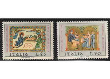 ITALIA 1971 Natale 2v MNH**