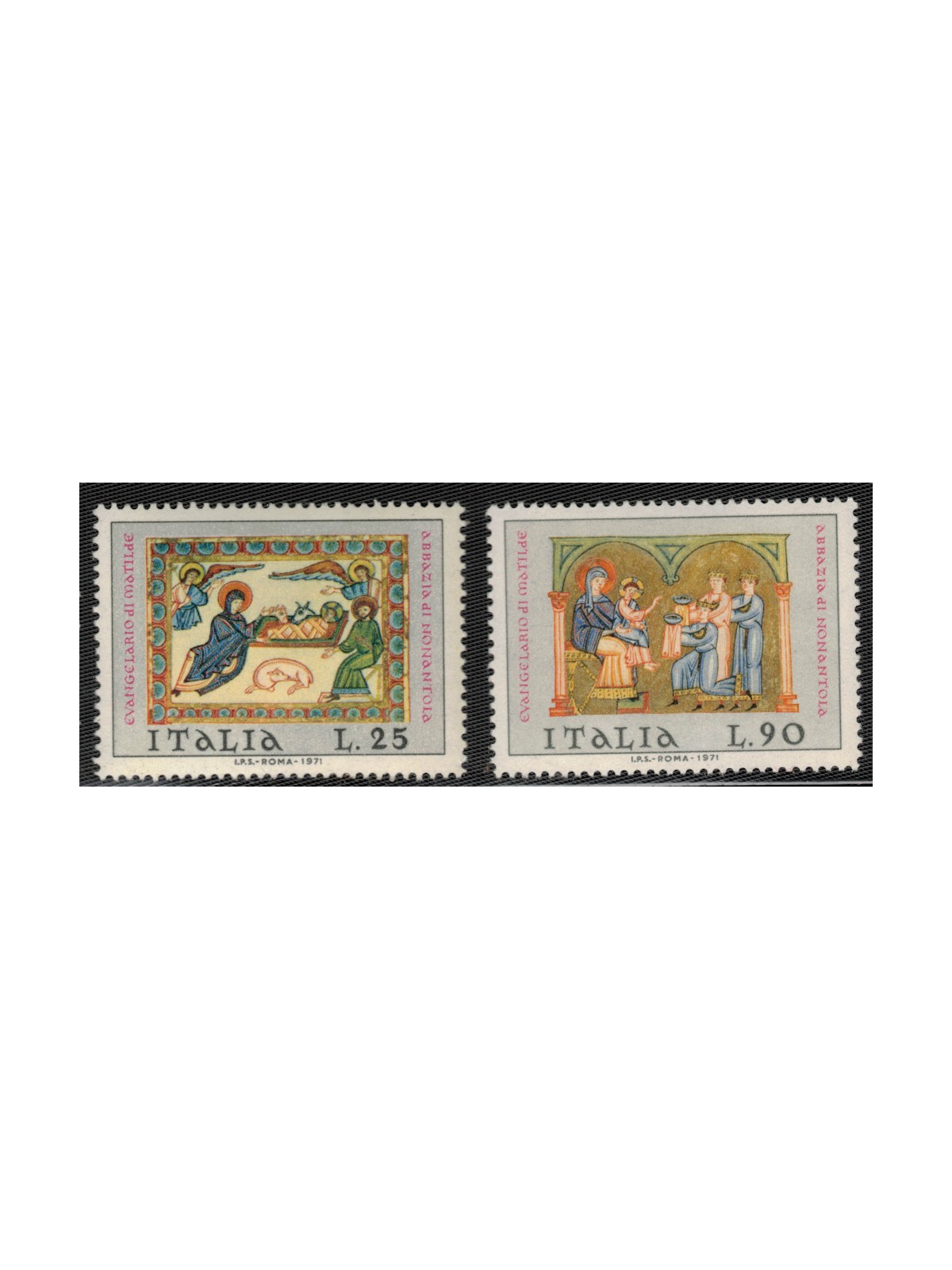 ITALY 1971 Christmas 2v MNH**