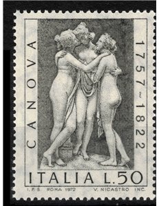 ITALIA 1972 Antonio Canova MNH**