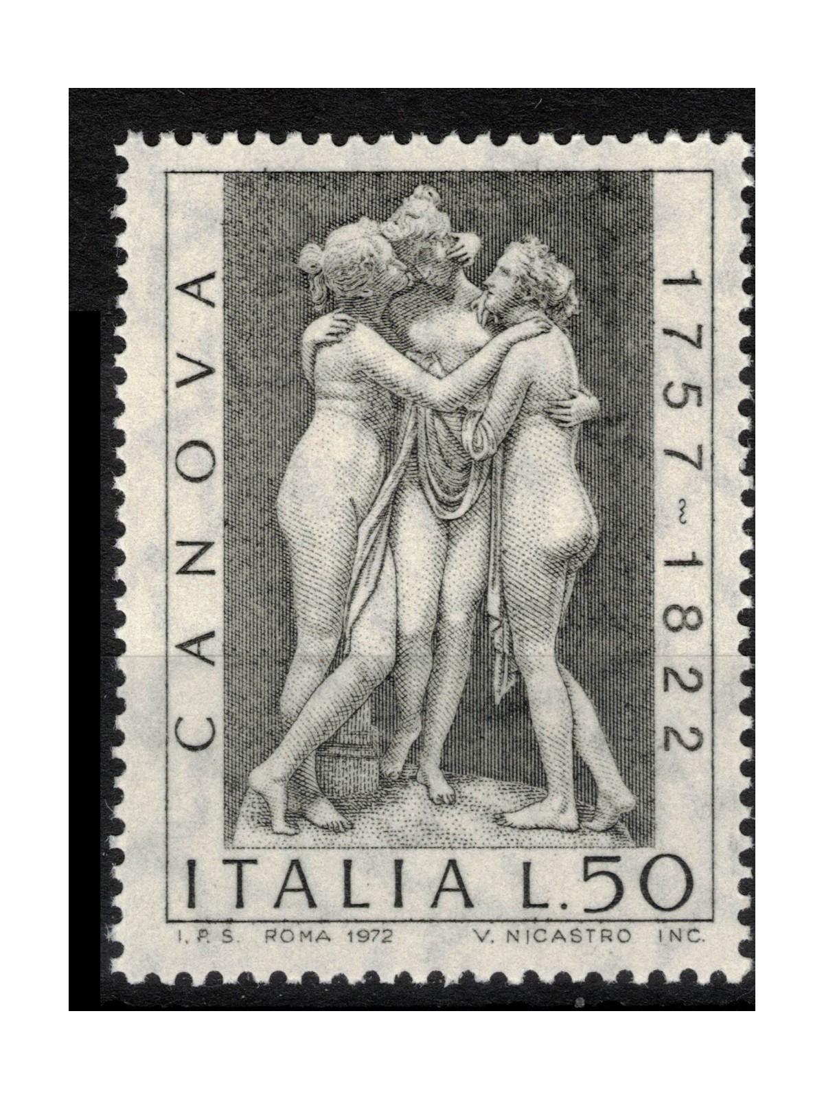 ITALY 1972 Antonio Canova MNH**